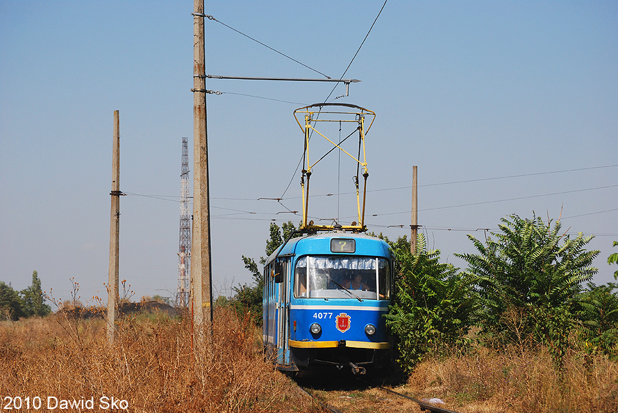 Одесса, Tatra T3R.P № 4077