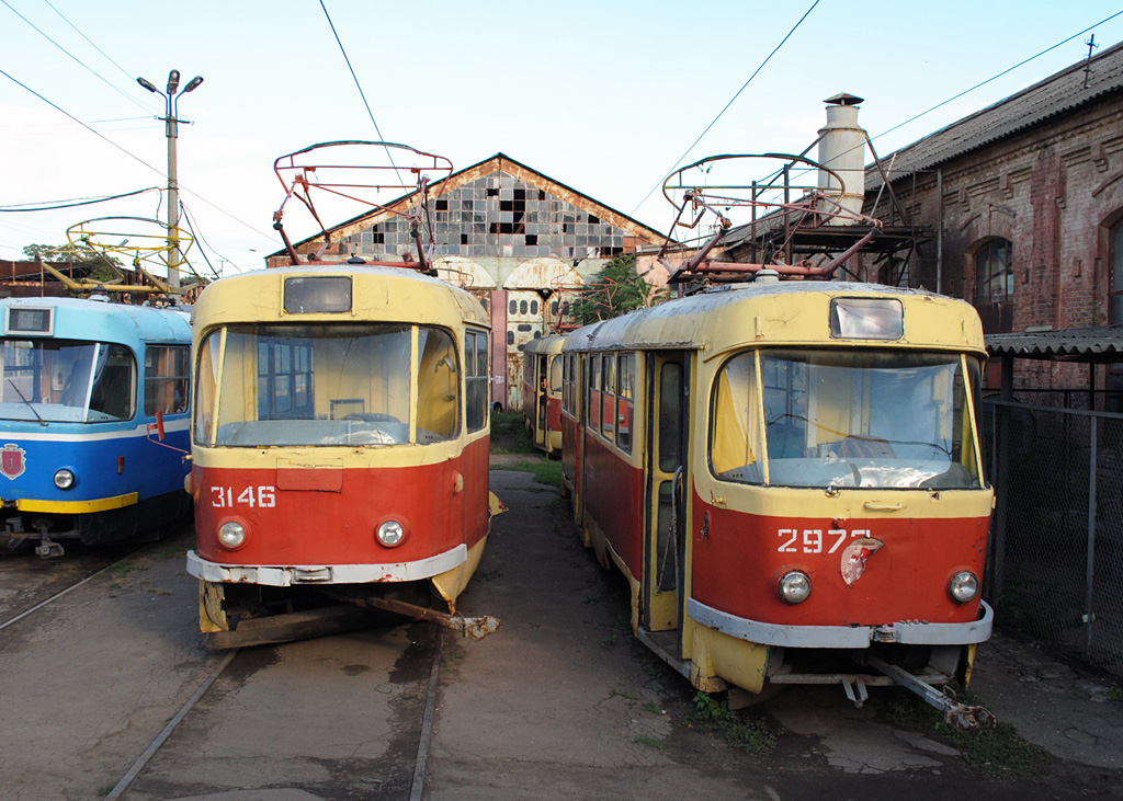 Одесса, Tatra T3SU (двухдверная) № 3146; Одесса, Tatra T3SU № 2973