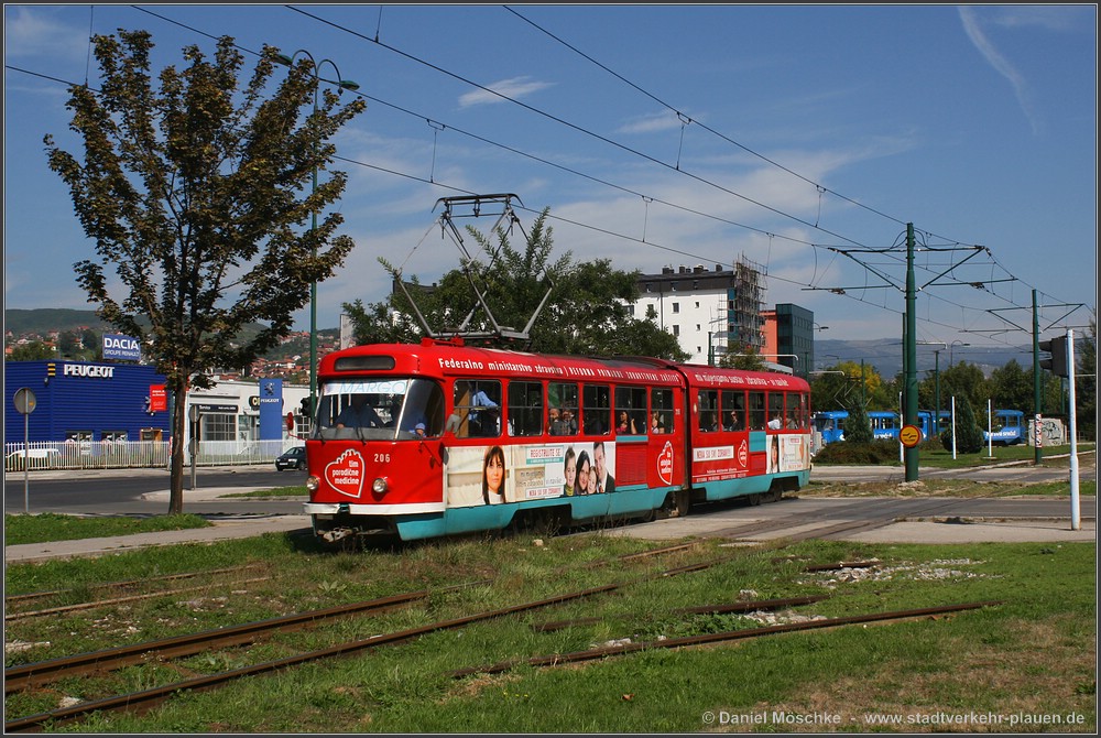 Сараево, Tatra K2YU № 206