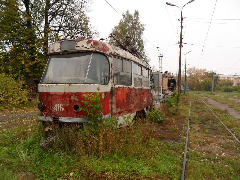 Тверь, Tatra T3SU (двухдверная) № 416; Тверь — Служебные трамваи и специальная техника