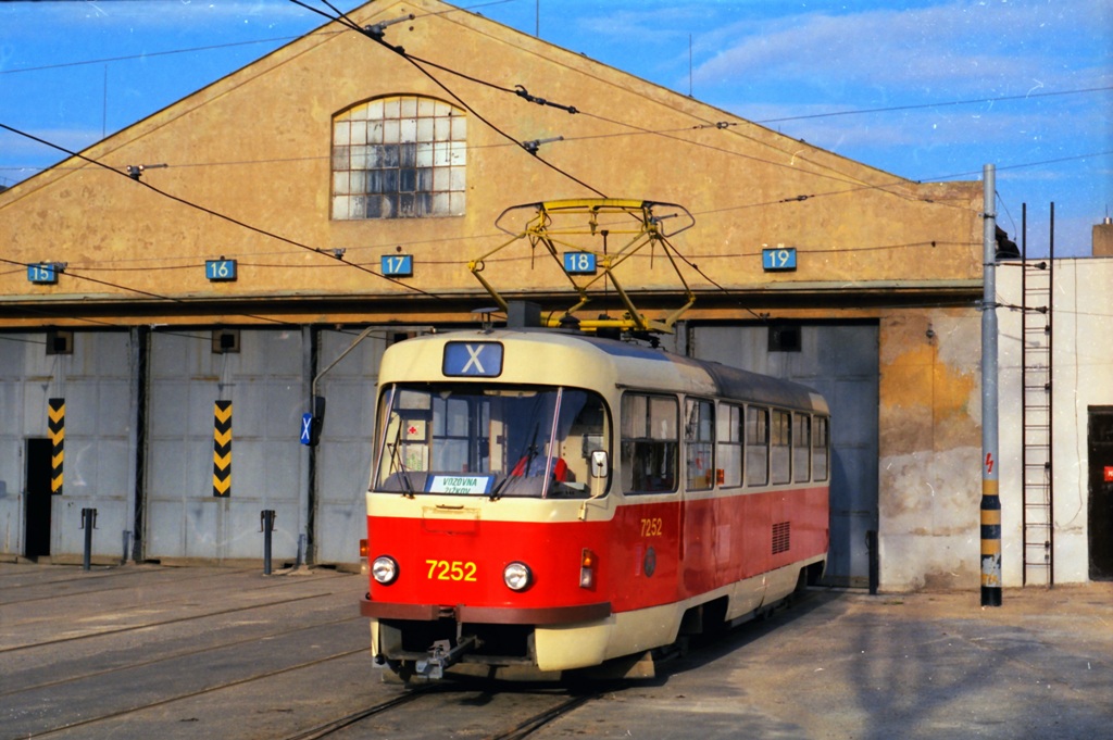 Praha, Tatra T3SUCS nr. 7252; Praha — Tram depots