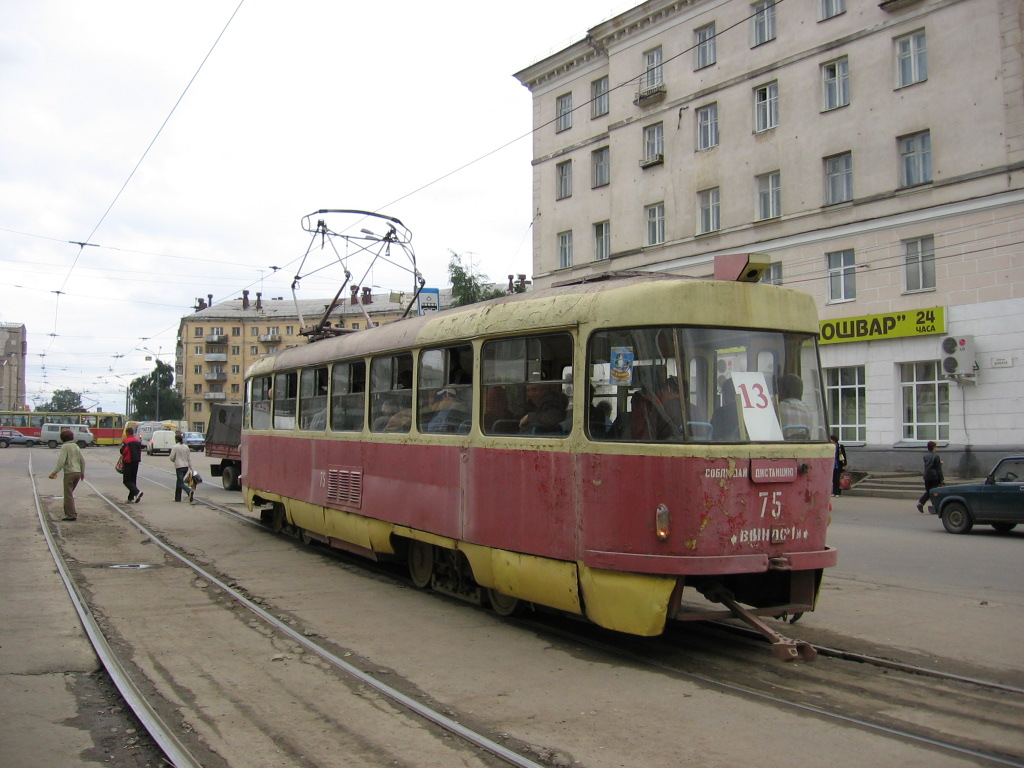 Тверь, Tatra T3SU № 75; Тверь — Тверской трамвай в начале 2000-х гг. (2002 — 2006 гг.)