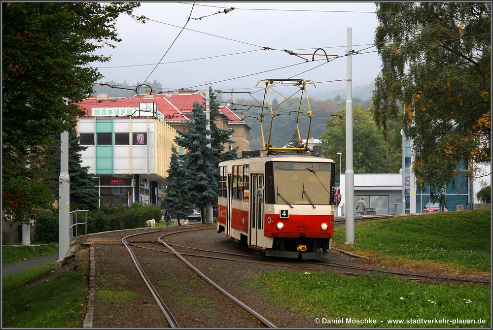 Most - Litvínov, Tatra T5B6 # 273; Most - Litvínov — Foto-Traveling with Tatra T5B6t No. 273 (02.10.2010) • Fotojízda na Tatra T5B6t ev. č. 273 (02.10.2010)