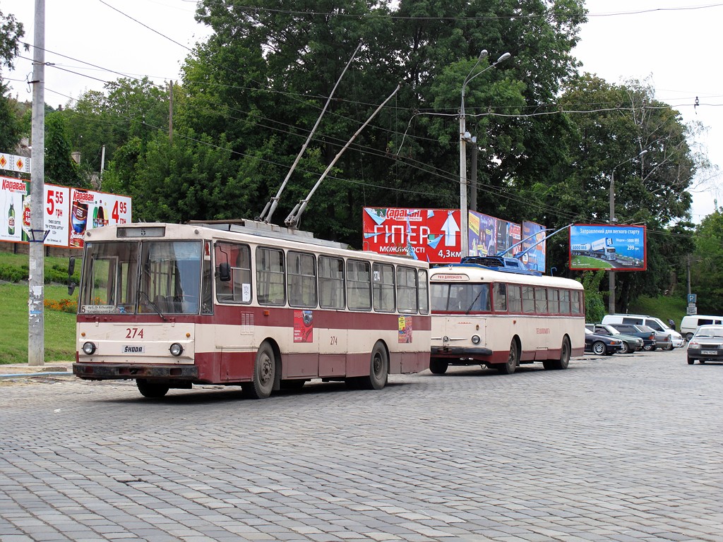 Csernovci, Škoda 14Tr02/6 — 274; Csernovci, Škoda 9Tr24 — 190