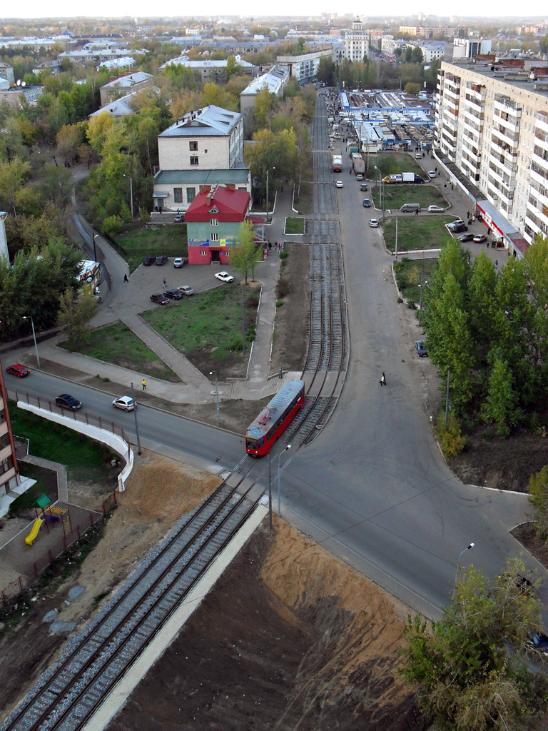 Казань — Линии ГЭТ [2] — Правый берег; Казань — Электротранспорт с высоты