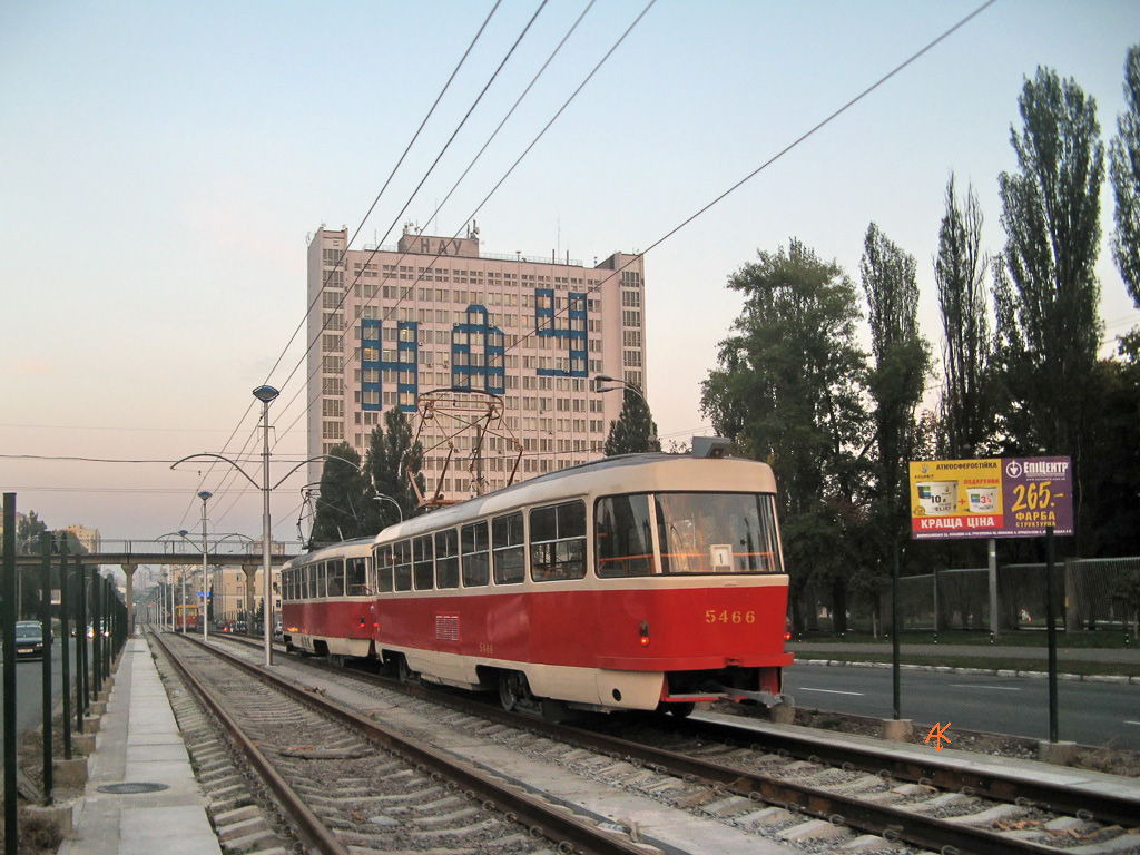 Киев, Tatra T3SU № 5466; Киев — Трамвайные линии: Скоростной трамвай