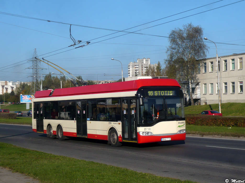 Вильнюс, Solaris Trollino II 15 AC № 2718
