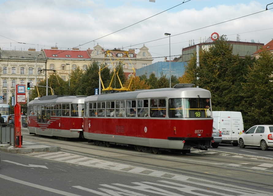 Прага, Tatra T3R.P № 8577
