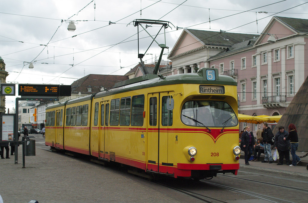 Karlsruhe, Waggon-Union GT8 № 208