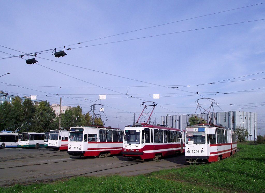 Санкт-Петербург, ЛВС-86К № 7005; Санкт-Петербург — Конечные станции и разворотные кольца
