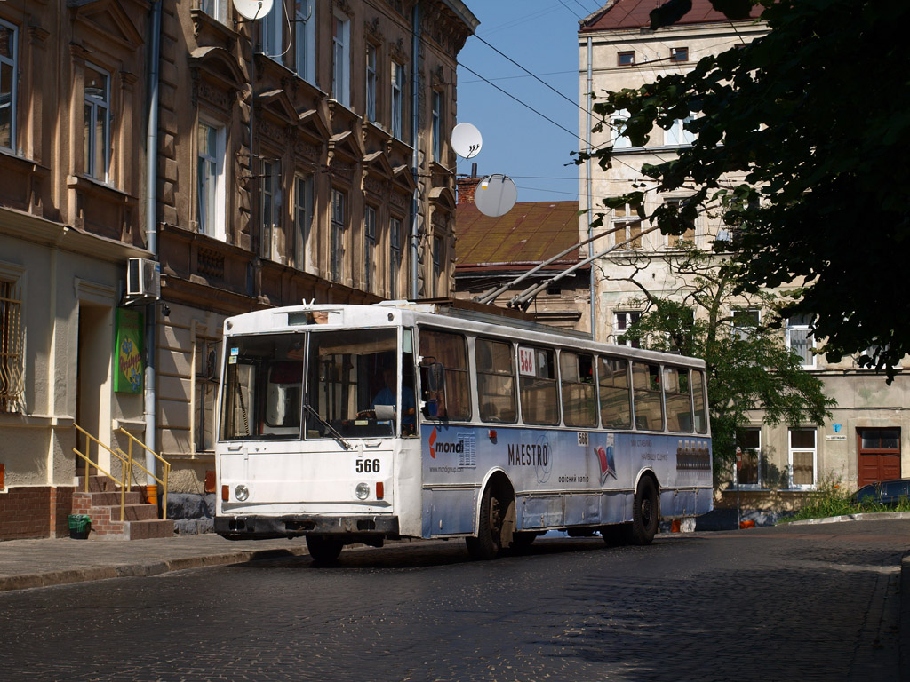 Львов, Škoda 14Tr89/6 № 566