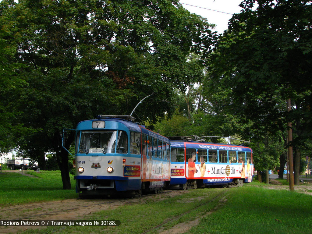 Рига, Tatra T3A № 30188
