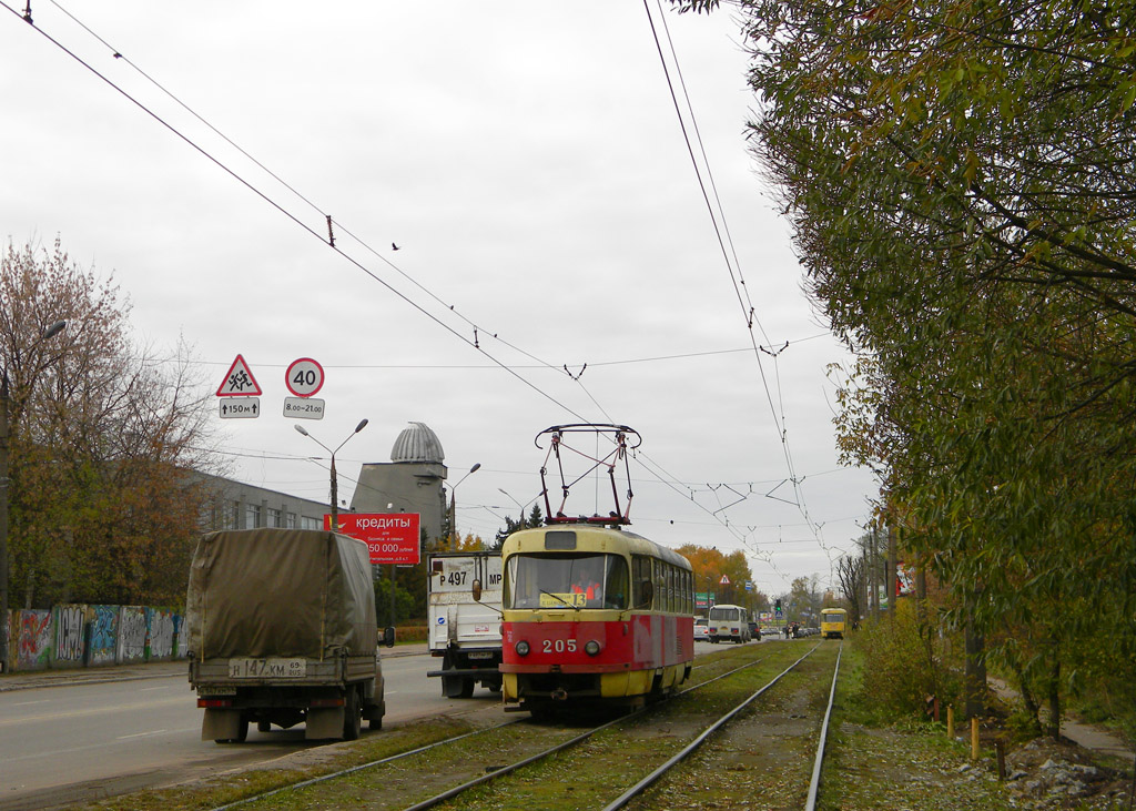 Tver, Tatra T3SU č. 205; Tver — Streetcar lines: Central district