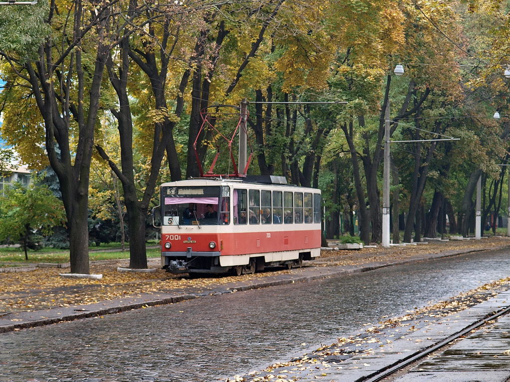 Одеса, Татра-Юг Т6Б5 № 7001; Одеса — Трамвайні лінії: Французький бульвар — Аркадія