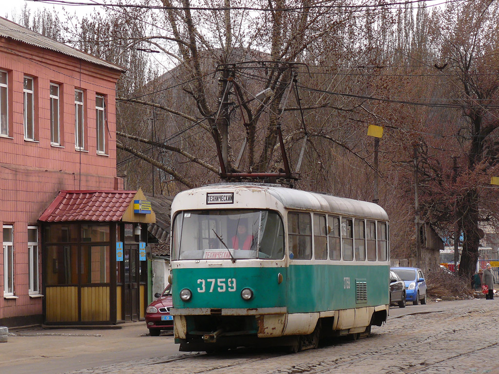Донецк, Tatra T3SU (двухдверная) № 3759 Донецк, Tatra T3SU (двухдверная) № 3759