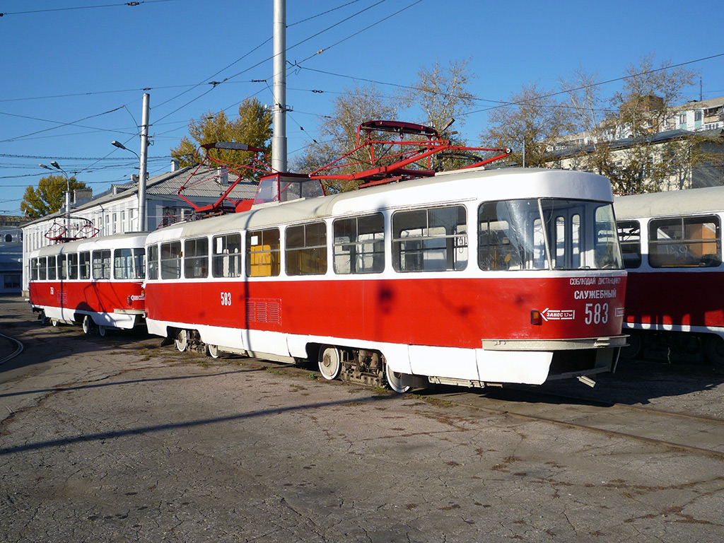 Самара, Tatra T3SU (двухдверная) № 583; Самара — Городское трамвайное депо