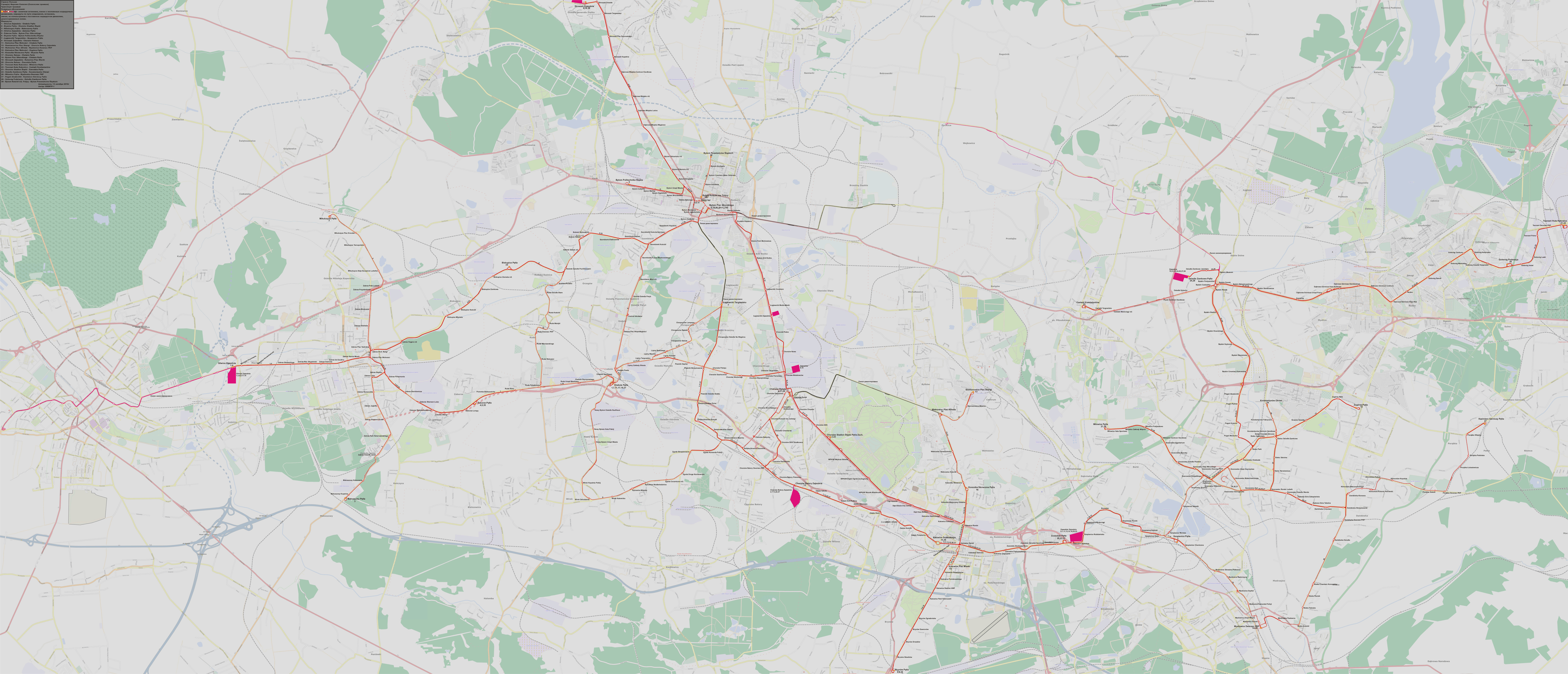 Карты, созданные с использованием OpenStreetMap; Верхнесилезская агломерация — Схемы