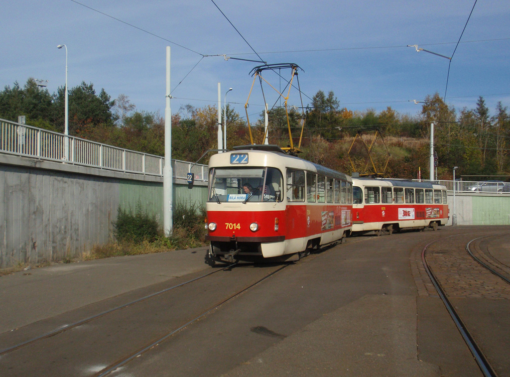 Prague, Tatra T3SU № 7014