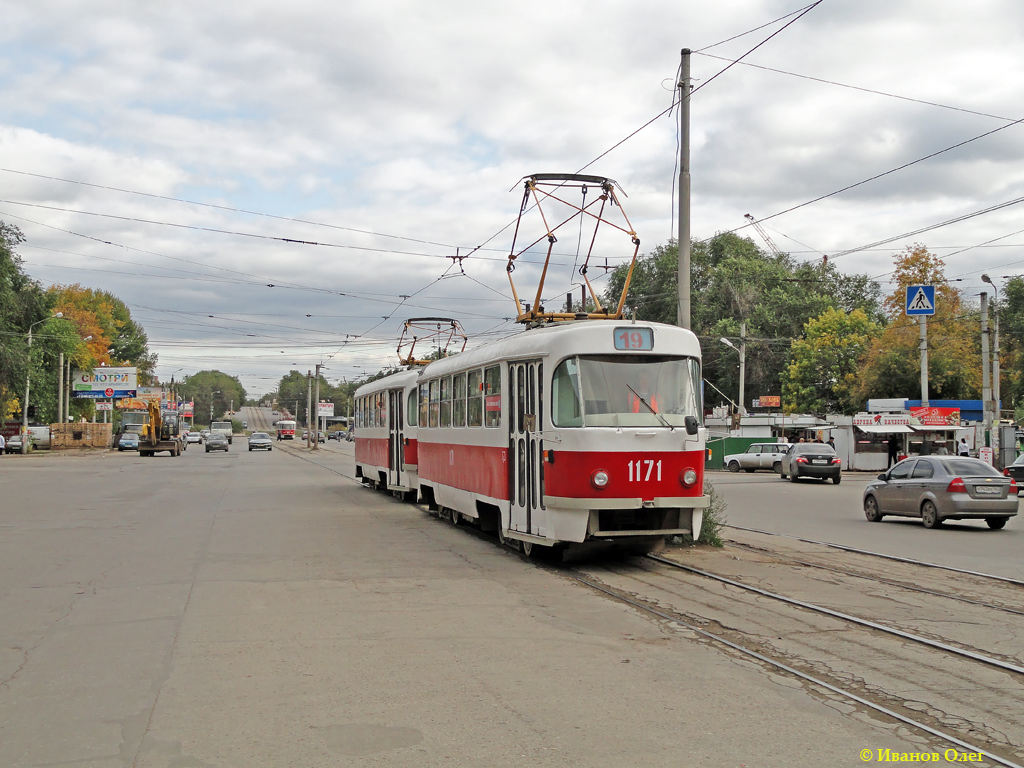 Самара, Tatra T3SU (двухдверная) № 1171