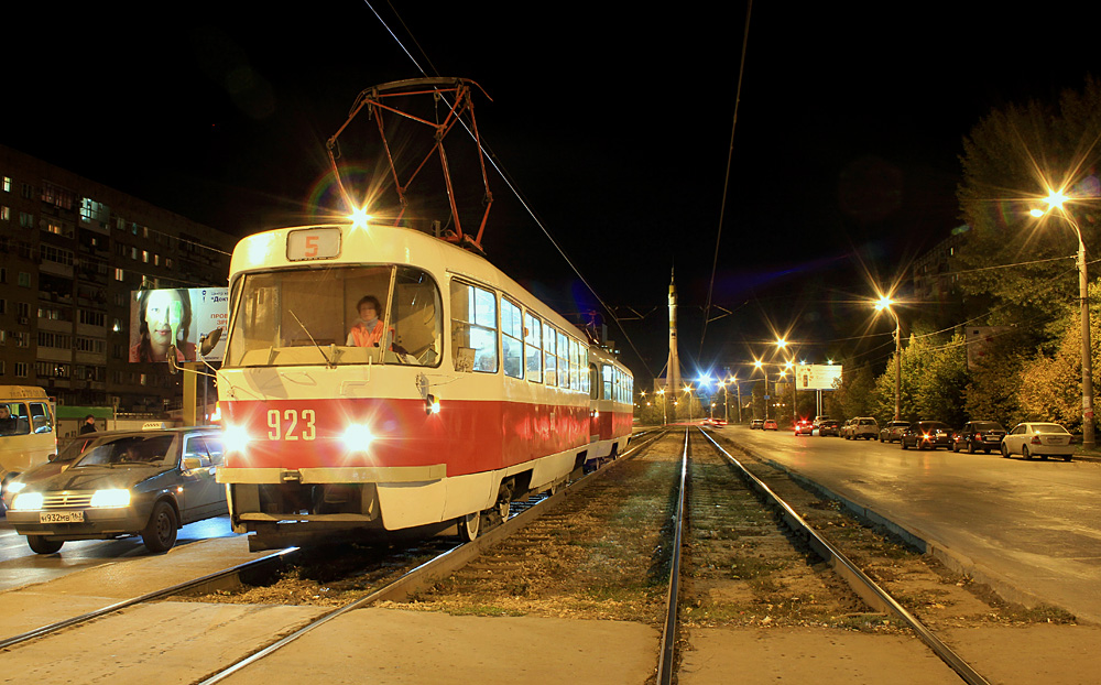 Самара, Tatra T3SU (двухдверная) № 923