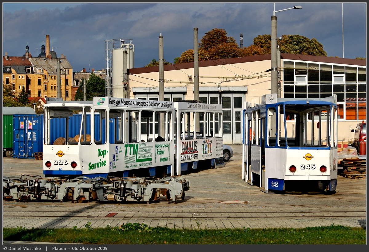 Plauen, Tatra KT4DMC № 226; Plauen, Tatra KT4DMC № 245