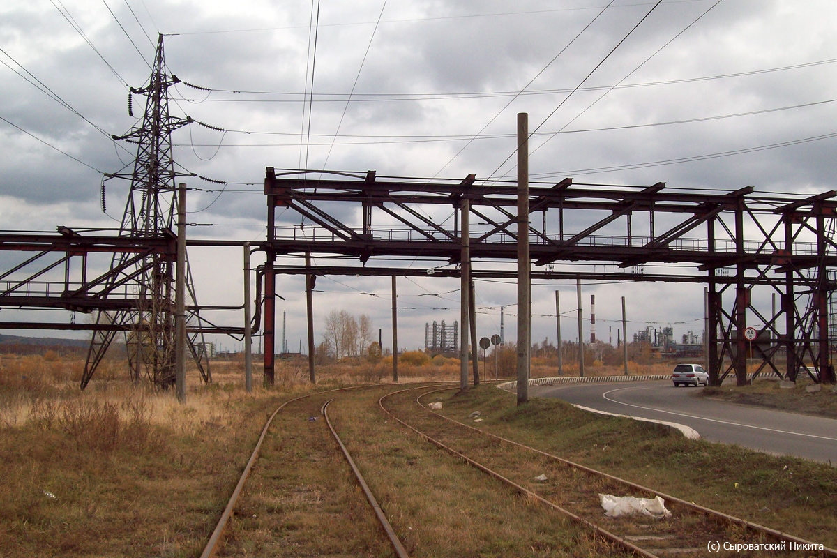 Angarsk — Tram lines and loops