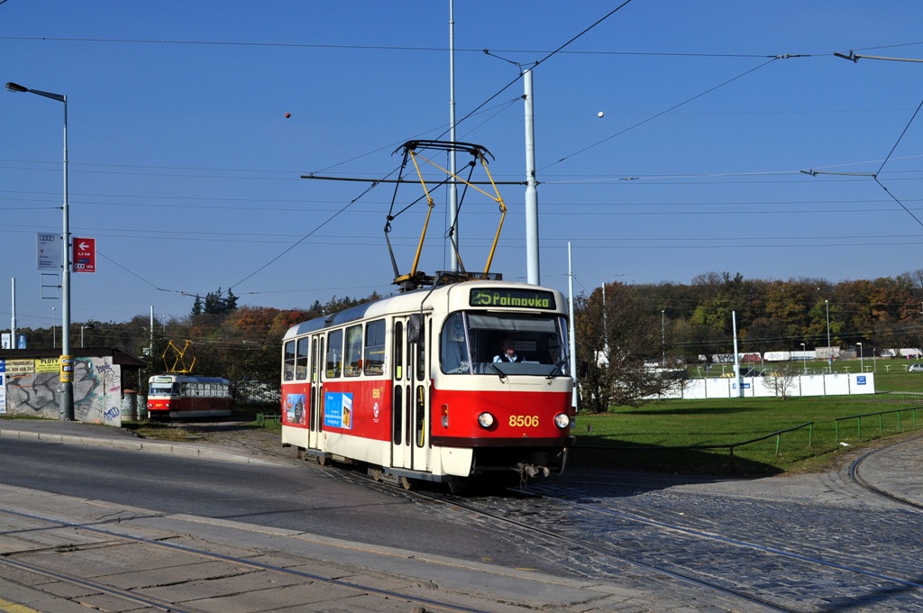 Прага, Tatra T3R.P № 8506; Прага — Конечные пункты