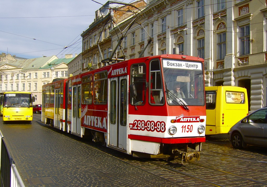 Львов, Tatra KT4D № 1150