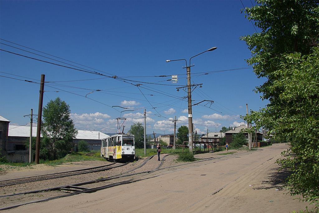 Улан-Удэ, 71-605 (КТМ-5М3) № 41; Улан-Удэ — Инфраструктура и ремонты; Улан-Удэ — Конечные остановки и станции