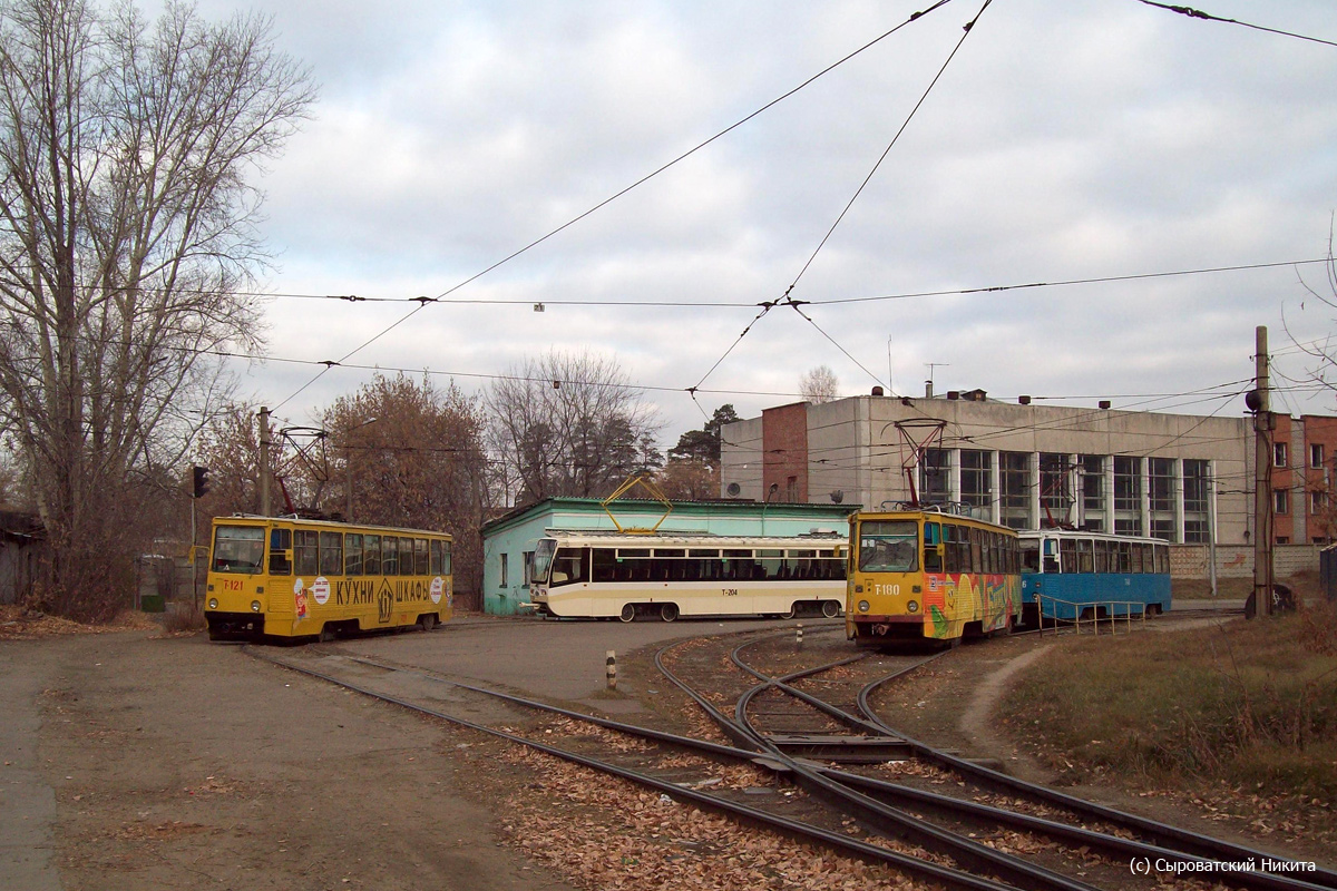 Angarsk, 71-605 (KTM-5M3) # 121; Angarsk, 71-605A # 180; Angarsk — Miscellaneous photos Angarsk, 71-605 (KTM-5M3) # 121; Angarsk, 71-605A # 180; Angarsk — Miscellaneous photos