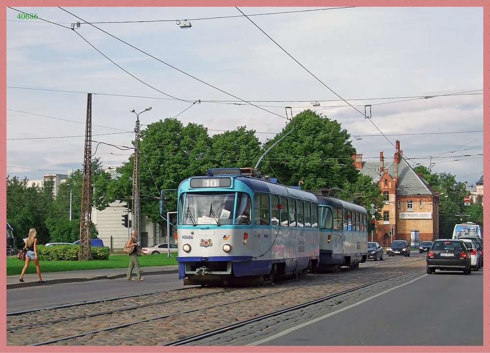 Рига, Tatra T3A № 40686