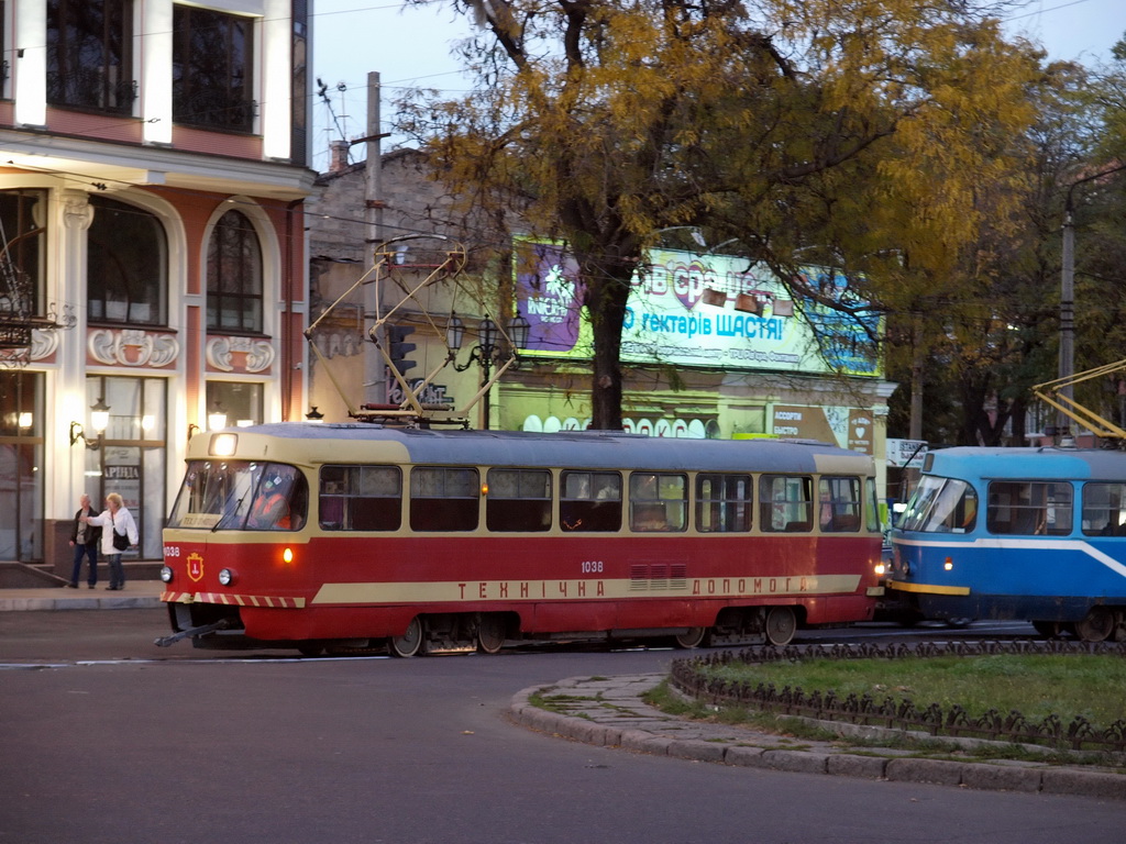 Одеса, Tatra T3SU (двухдверная) № 1038