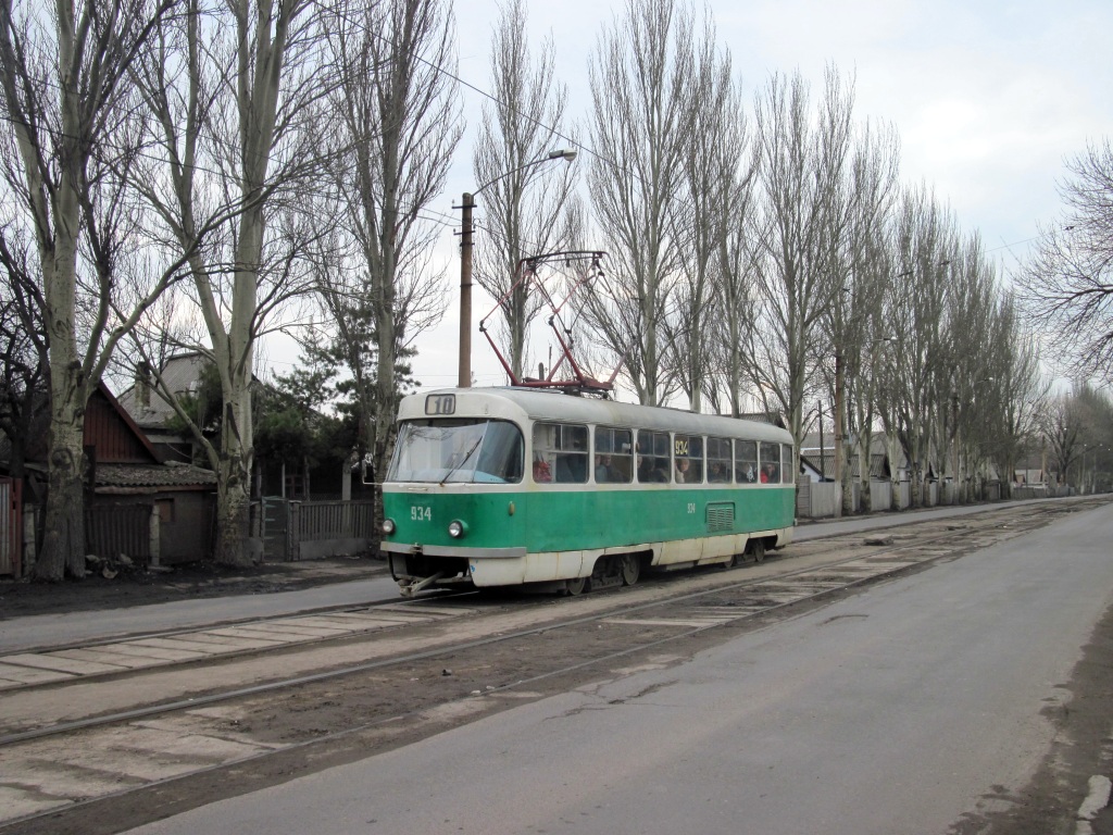 Донецк, Tatra T3SU № 934