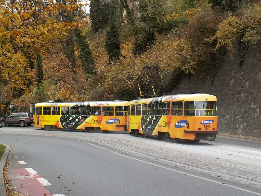 Прага, Tatra T3R.P № 8343