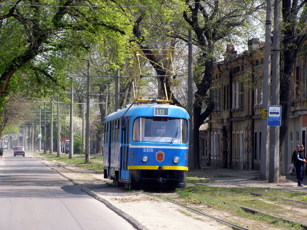 Одесса, Tatra T3R.P № 3315; Одесса — Трамвайные линии; Одесса — Трамвайные линии: Ближние Мельницы и Черёмушки
