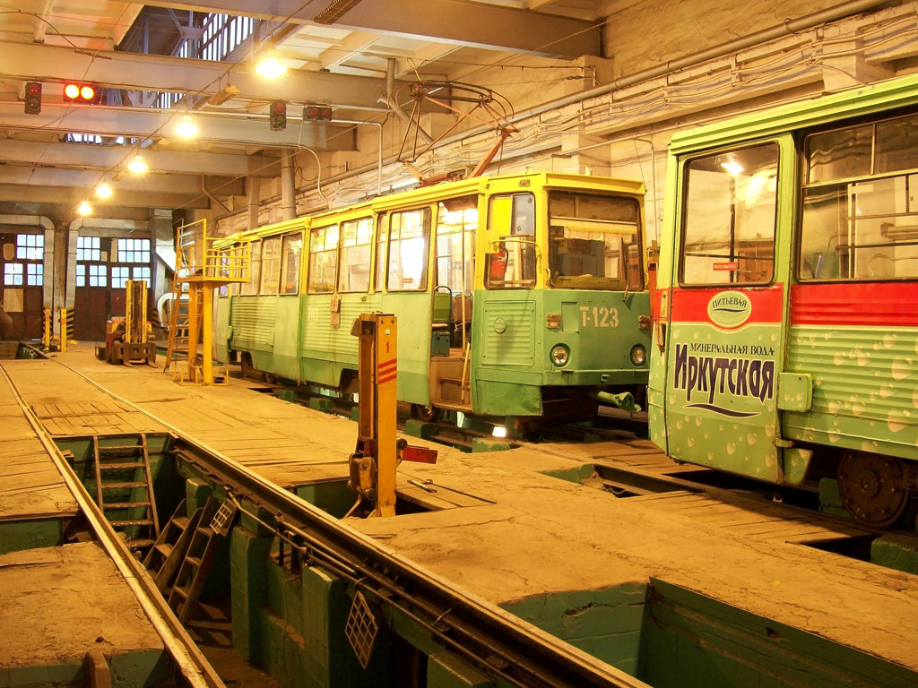 Ангарск, 71-605 (КТМ-5М3) № 123; Ангарск — Трамвайное депо Ангарск, 71-605 (КТМ-5М3) № 123; Ангарск — Трамвайное депо