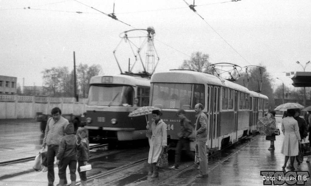 Тверь, Tatra T3SU № 108; Тверь, Tatra T3SU № 214; Тверь — Старые фотографии (1917—1991)