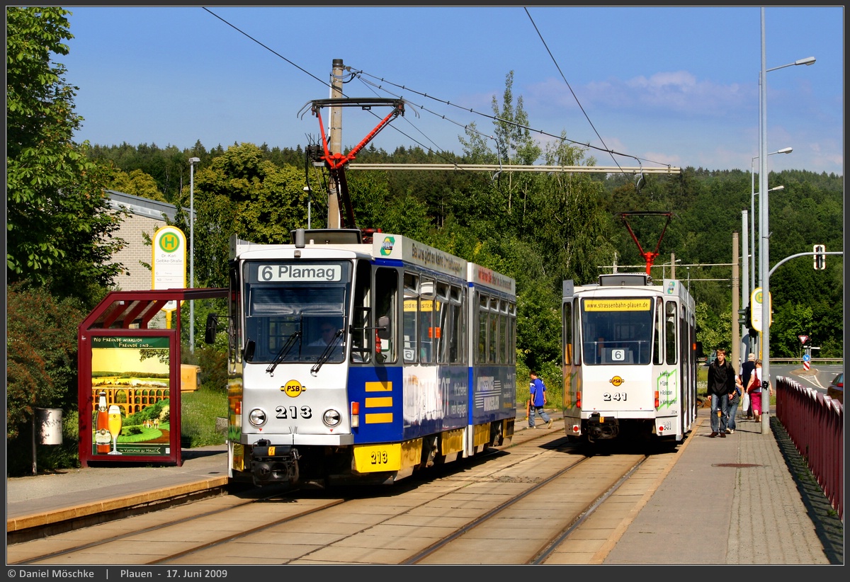 Плауэн, Tatra KT4DMC № 213; Плауэн, Tatra KT4DMC № 241