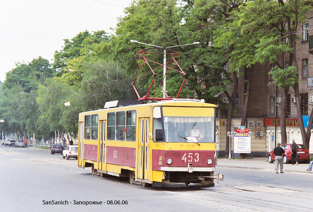 Запорожье, Tatra T6B5SU № 453