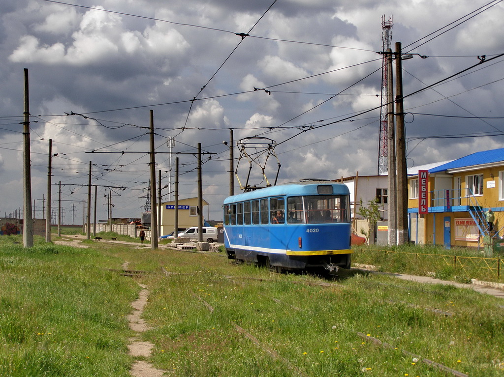 Одесса, Tatra T3R.P № 4020; Одесса — Трамвайные линии: Вокзал → Люстдорф → Рыбный порт