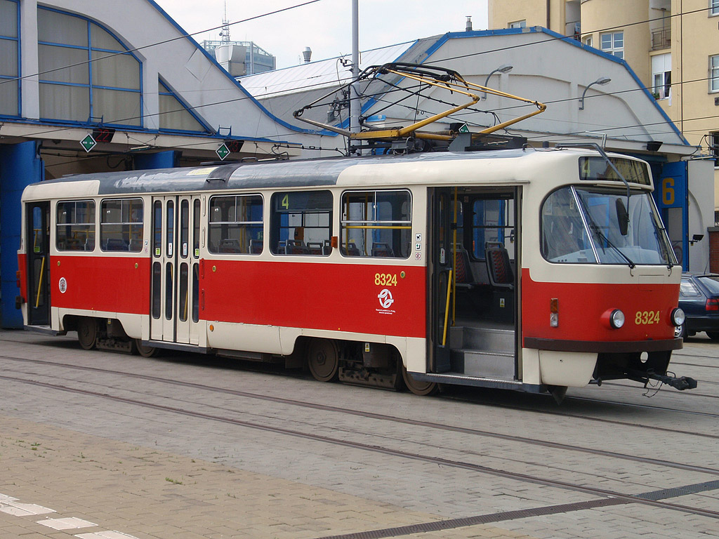 Прага, Tatra T3R.P № 8324; Прага — Трамвайные депо Прага, Tatra T3R.P № 8324; Прага — Трамвайные депо