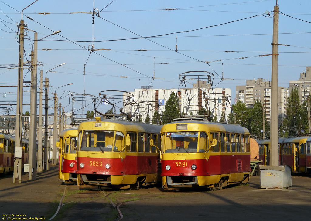 Киев, Tatra T3SU № 5623; Киев, Tatra T3SU № 5581