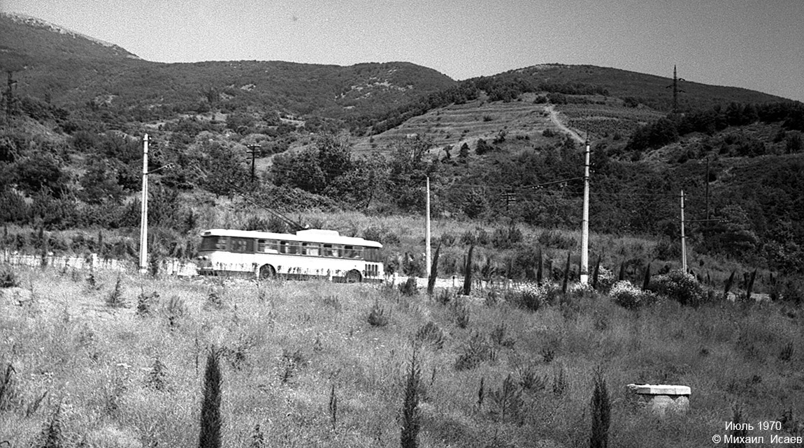 Крымский троллейбус — Исторические фотографии (1959 — 2000); Крымский троллейбус — Троллейбусные линии