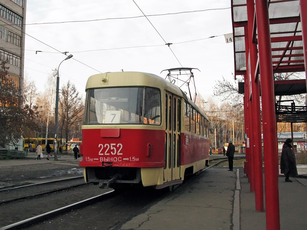 Ижевск, Tatra T3SU (двухдверная) № 2252