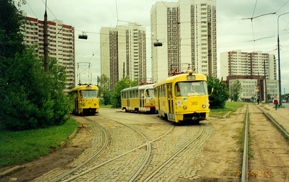 Москва, Tatra T3SU № 3950
