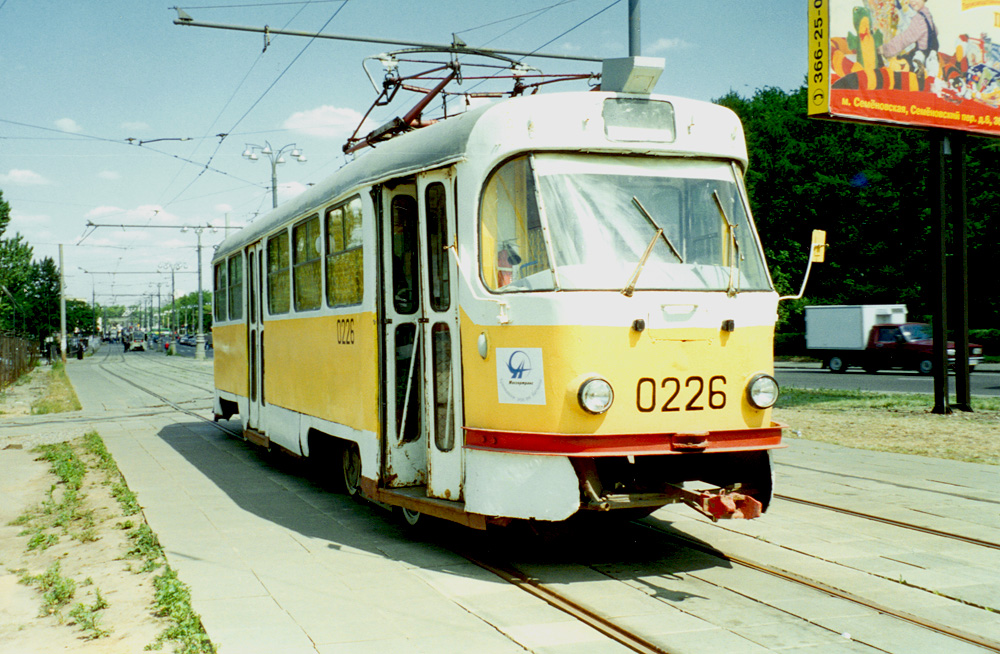 Москва, Tatra T3SU № 0226