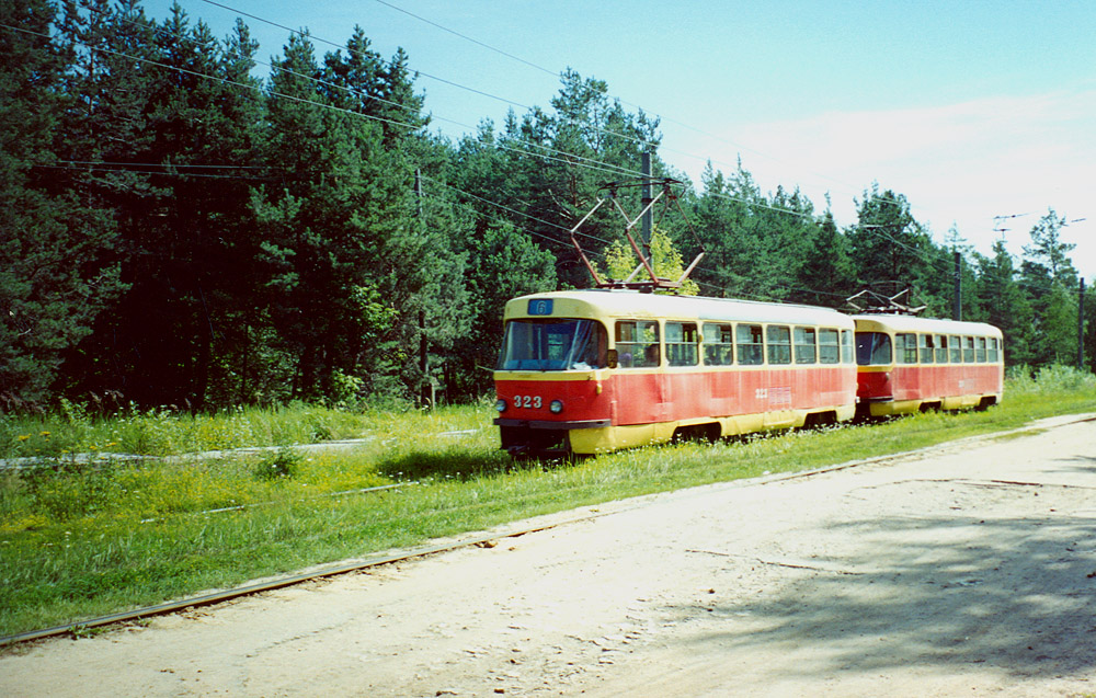 Тверь, Tatra T3SU № 323; Тверь — Тверской трамвай в начале 2000-х гг. (2002 — 2006 гг.); Тверь — Трамвайные линии: Заволжский район (линия до дер. Старая Константиновка)
