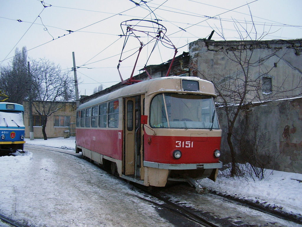 Одесса, Tatra T3SU (двухдверная) № 3151