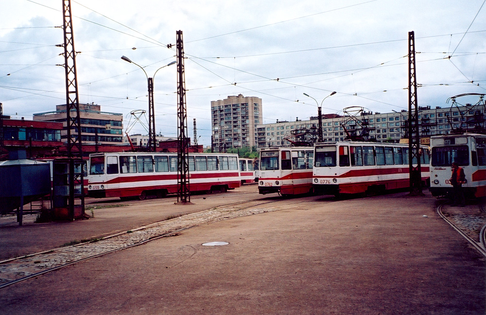 Sankt-Peterburg, 71-605 (KTM-5M3) № 0709; Sankt-Peterburg, 71-605 (KTM-5M3) № 0762; Sankt-Peterburg, 71-605 (KTM-5M3) № 0776; Sankt-Peterburg, LM-68M № 0318; Sankt-Peterburg — Joint tramway-trolleybus depot