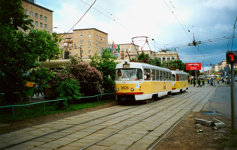 Москва, Tatra T3SU № 3926